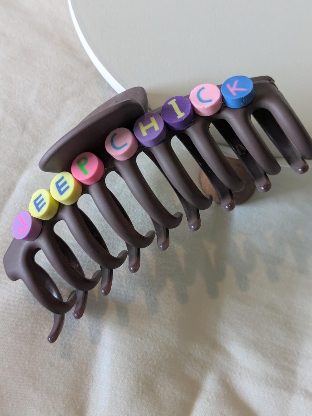 Jeep Chick Hair Clip Claw Style Handcrafted | NWT